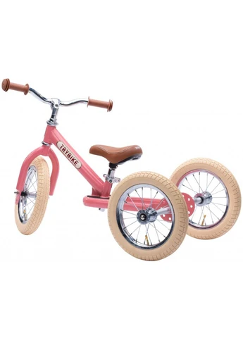 Біговел триколісний балансуючий рожевий (TBS-2-PNK-VIN+TBS-100-TKV) Trybike (390940843)