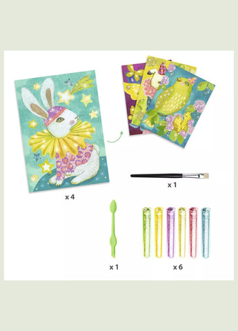 Художній комплект малювання кольоровим піском Чарівний карнавал (DJ09524) Djeco (333252142)