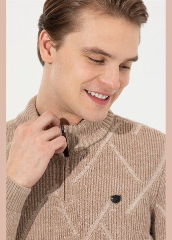 Бежевый свитер u.s. polo assn. мужской U.S. Polo Assn.