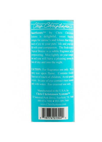 Духи для собак и кошек Smart Scents Tropical Breeze 473 мл Chris Christensen (355257404)