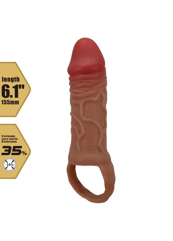 Подовжуюча насадка на пеніс Penis Sleeve Peirre Brown Pretty Love (402623000)