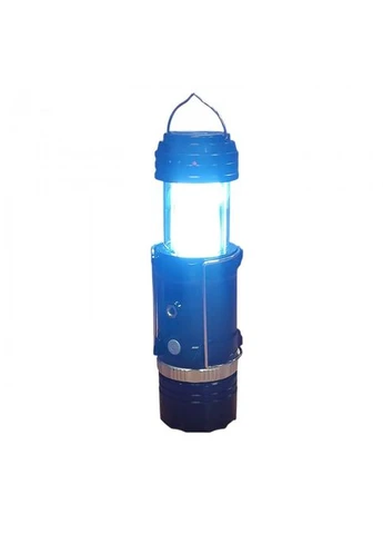 Кемпинговая LED-лампа SB 9688 с фонариком и солнечной панелью Черная MDR DACIA (385864767)