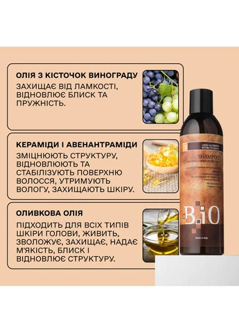 Безсульфатний шампунь для реконструкції пошкодженого волосся B.iO 250 мл Sinergy (397007190)