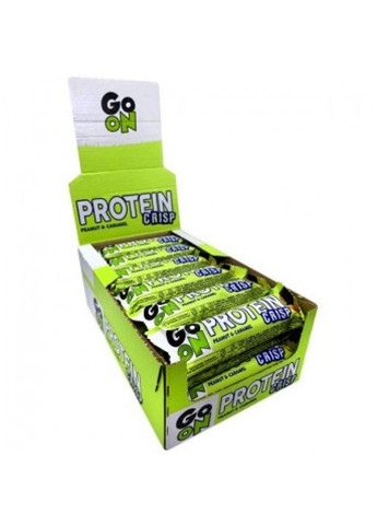 Протеїнові батончики GoOn Crisp Bar - 24x50g with Peanut Caramel Go On Nutrition (281087512)