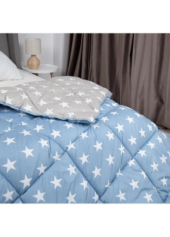 Одеяло евро Alaska 1-00154-23927 220х200 см голубое с серым ТЕП (368969193)