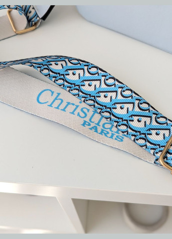 Женская сумка клатч голубая с широким ремешком No Brand (322464601)