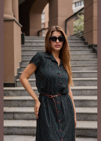 Темно-зелена сукня MN