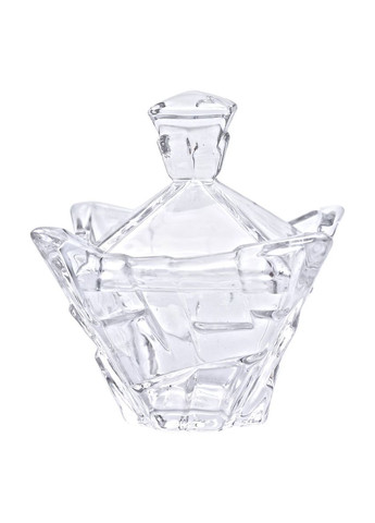 Цукорниця з кришкою 10×10×12 см ваза цукорниця квадратна скляна HP-4-118 (A-034130) Yiwu (347348918)