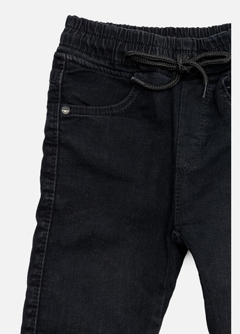 Черные зимние джинсы для мальчика цвет черный цб-00230449 Sercino