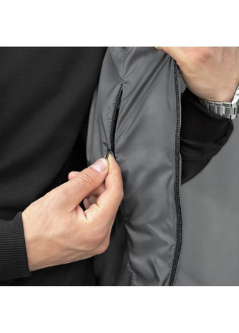 Стильний чоловічий жилет плащівка весна/осінь сірий Freedom (349462170)