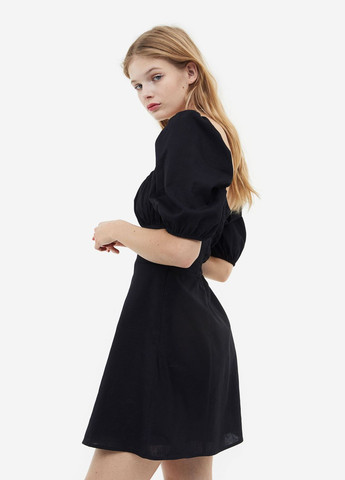 Чорна повсякденний плаття, сукня H&M однотонна