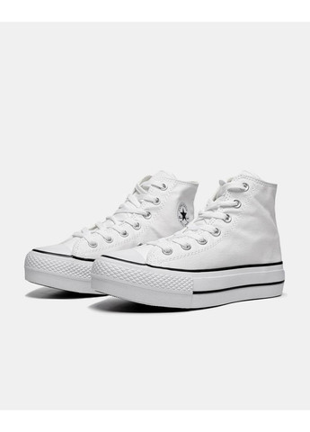 КЕДЫ ЖЕНСКИЕ CONVERSE WMNS CHUCK TAYLOR ALL STAR LIFT HIGH WHITE КОНВЕРС No Brand белые демисезоны (369388969)