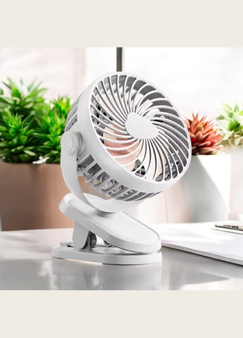 Акумуляторний вентилятор K6 з прищіпкою, White VHG (334305229)