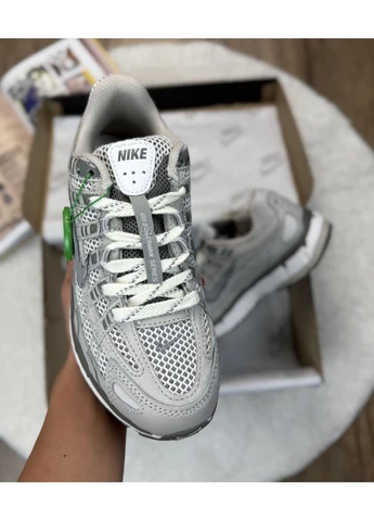 Білі кросівки чоловічі nike p-6000 grey white найк п-6000 білі демісезон No Brand