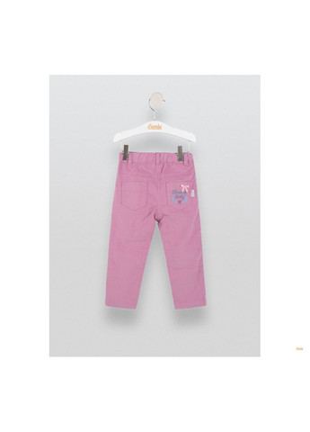 Розовые праздничный, повседневный, кэжуал, джинсовые демисезонные прямые брюки Бембі