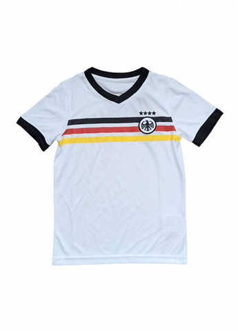 Біла демісезонна спортивна футболка німеччина / deutschland для хлопчика bdo75781 білий Power Zone