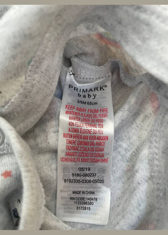 Боді з довгим рукавом Primark (321962130)