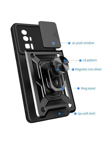 Противоударный чехол для Poco F5 Pro кольцо магнит Xiaomi (322211886)