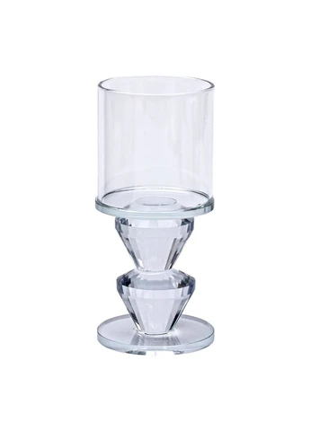 Подсвечник стеклянный LG-30075 CL высота 13 см Light House (379917655)