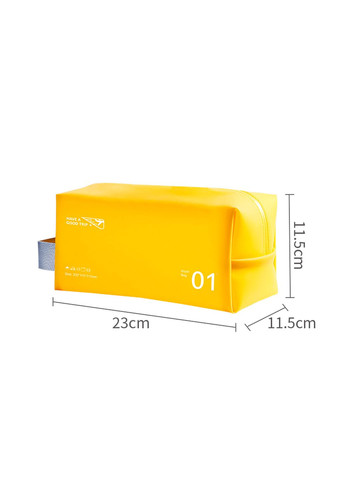 Органайзер-косметичка непромокаем для спорта и путешествий 23×11,5×11,5 см желтый (A-026023) LoveYouHome (327091861)