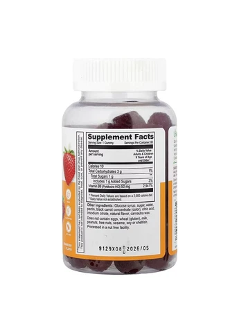 Жевательные витамины для детей Vitamin B6 60 штук здоровье нервов вкусные Lifeable (371645598)