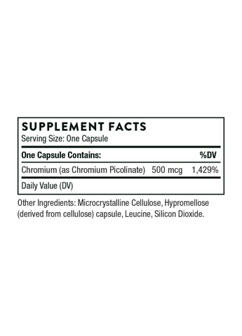 Комплекс мінералів Chromium Picolinate - 60 caps Thorne Research (300709487)