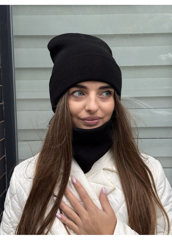 Молодіжний комплект шапка й баф жіночий STD (365811887)