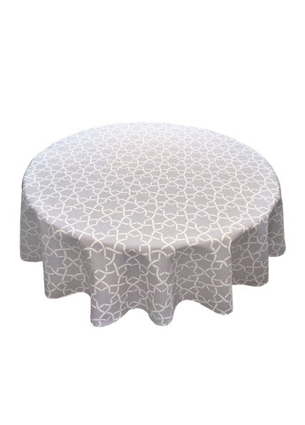 Скатерть для круглого стола водоотталкивающая с тефлоновым покрытием Зорепад серого цвета 160 Maystat (305390058)