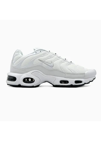 Белые летние кроссовки nike air max tn plus white/grey найк аир макс тн плюс No Brand