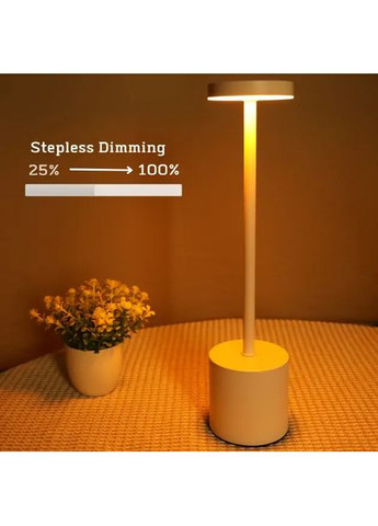 Світлодіодна сенсорна лампа на акумуляторі, три колірні температури 34.4 см срібло Jeep (365748608)