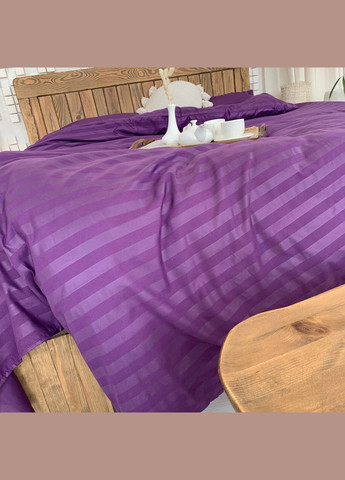 Сімейний КПБ мікро страйп сатин "Аметист" (145х210, 70х70) Glav Textile (297365375)