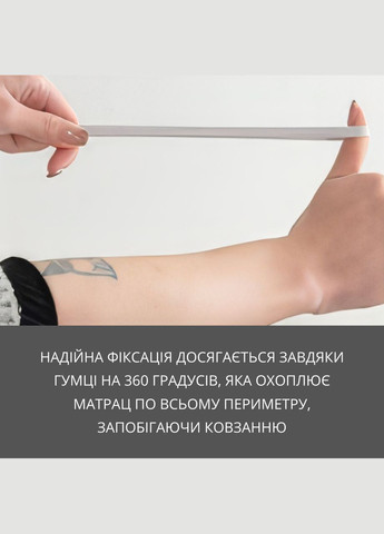 Набор простыня-наматрасник 200×220 см водонепроницаемая на резинке и две наволочки, цвет No Brand (346532722)