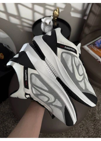 Чорно-білі кросівки white black No Brand Air Running