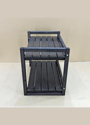 Этажерка разборная из дерева Бристоль 2 венге (МЕБ-000226) No Brand (327845127)