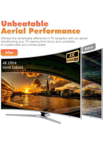 Портативная магнитная антенная DTB TECH, 4K 1080p No Brand (365290422)