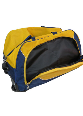 Дорожня сумка на колесах 57L 10428-7 синя з жовтим Wallaby (297643509)