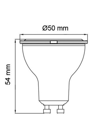 Светодиодная лампа "CONVEX-8" 8W 4200K GU10 Horoz Electric (346088465)