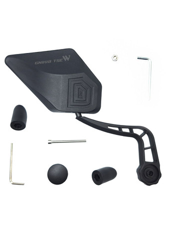 Дзеркало для велосипеда YP0720040 в кермо праве 16,5х11 см 360 градусів чорний (G0001844) West Biking (355802958)