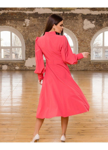 Коралова повсякденний сукня 13126 кораловий ISSA PLUS