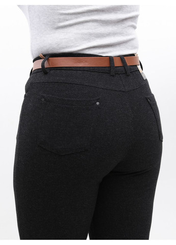 Штани жіночі чорні теплі зимові великі розміри Adorati Пряма (369668893)