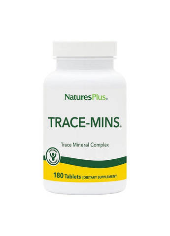 Вітаміни та мінерали Trace-Mins, 180 таблеток Natures Plus (293483151)