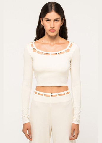 Фігурний топ молочного кольору NORBA (316431821)