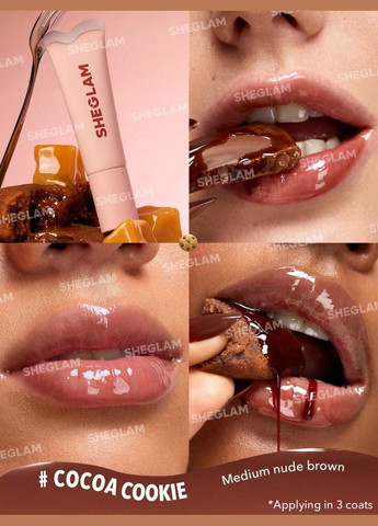 Блеск для губ увлажняющий Crystal Glaze Moisturizing Lip Care, 10 мл Cocoa Cookie Sheglam (314769300)