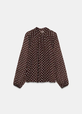 Коричневая блузка Zara