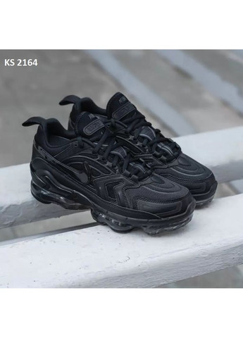 Черные демисезонные кроссовки мужские nike air vapormax evo black найк аир вапормакс No Brand