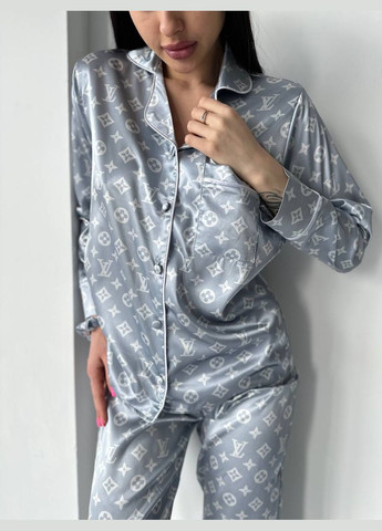 Сіра піжама сорочка + брюки Domino