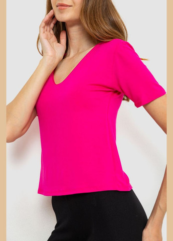 Розовая футболка женская однотонная Ager 186R309