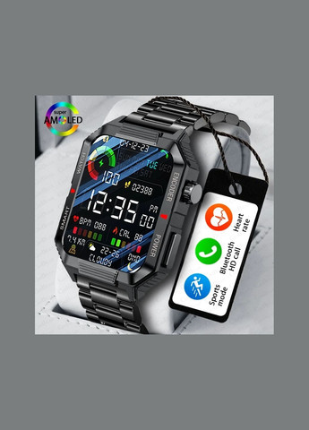 Смарт-часы мужские с HD-экраном и мониторингом здоровья Smart Watch (331146217)