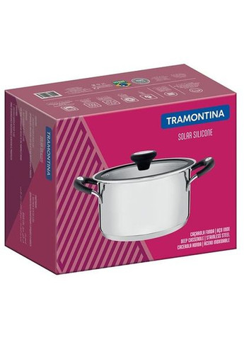 Каструля з кришкою Solar silicone 6 л 62124/243 Tramontina (316626238)