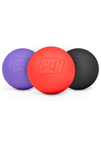 Силиконовый массажный мяч 63 мм HS-S063MB черный Hop-Sport (361952837)